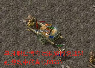 单身职业传奇玩家如何快速辨别游戏中的真假BOSS? 单身职业传奇玩家如何快速辨别游戏中的真假BOSS?