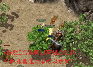 战战组合消耗过高是否让传奇私服普通玩家难以承受? 战战组合消耗过高是否让传奇私服普通玩家难以承受?