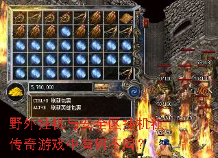 野外挂机与安全区挂机在传奇游戏中有何不同? 野外挂机与安全区挂机在传奇游戏中有何不同?