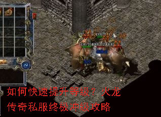 如何快速提升等级?火龙传奇私服终极冲级攻略 如何快速提升等级?火龙传奇私服终极冲级攻略