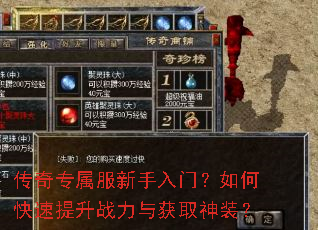 传奇专属服新手入门?如何快速提升战力与获取神装? 传奇专属服新手入门?如何快速提升战力与获取神装?