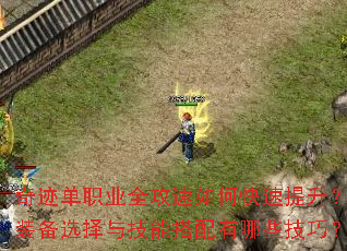 奇迹单职业全攻速如何快速提升?装备选择与技能搭配有哪些技巧? 奇迹单职业全攻速如何快速提升?装备选择与技能搭配有哪些技巧?