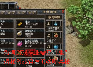 为何游戏职业需穿制服?揭秘制服背后的战略奥秘 为何游戏职业需穿制服?揭秘制服背后的战略奥秘