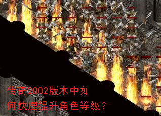 传奇2002版本中如何快速提升角色等级? 传奇2002版本中如何快速提升角色等级?