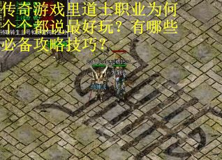 传奇游戏里道士职业为何个个都说最好玩？有哪些必备攻略技巧？