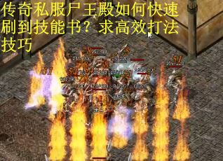 传奇私服尸王殿如何快速刷到技能书？求高效打法技巧