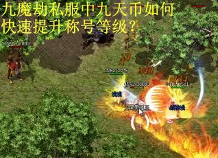 九魔劫私服中九天币如何快速提升称号等级？