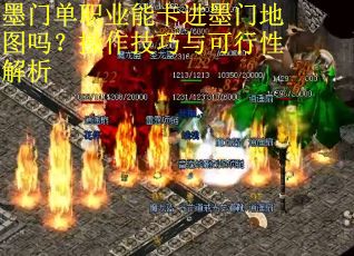 墨门单职业能卡进墨门地图吗？操作技巧与可行性解析