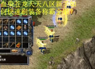 血染苍龙天天八区新手如何快速刷装备称霸全服？